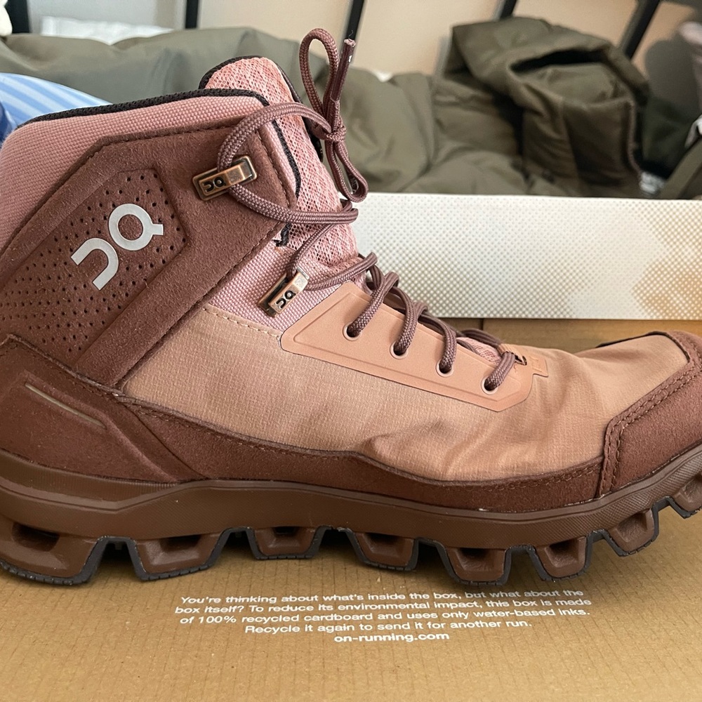 On cloudrock waterproof hiking shoe